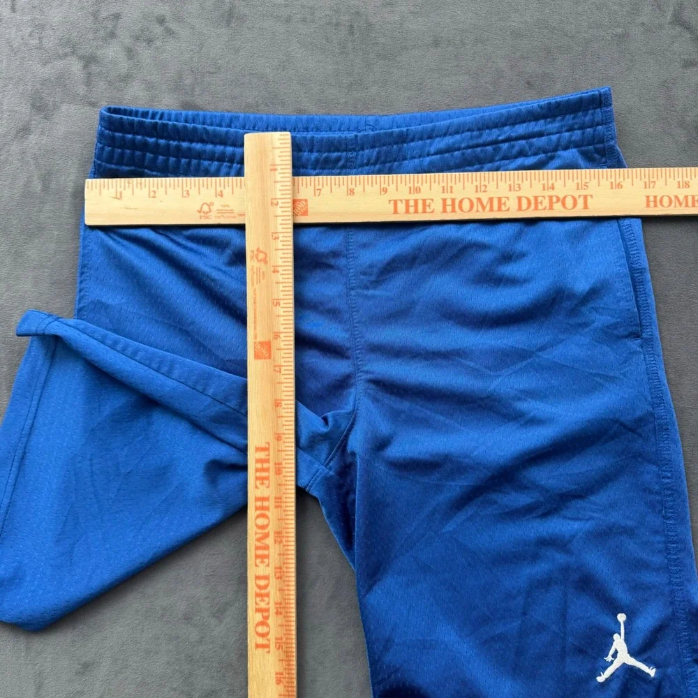 Jordan Mens Basketball Shorts Royal Blue Mesh Jumpman Athletic Gym L